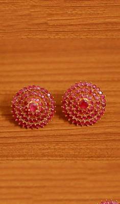 Red Ruby Studs 1