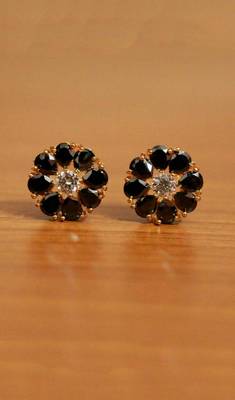 Black Onyx Studs 1