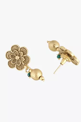 24ct gold-plated handcrafted flower traditional jewellery set