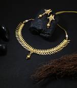 24ct gold-plated handcrafted bird traditional jewellery set