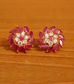 Red ruby  studs