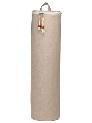 eco - friendly tan cotton canvas solid yoga bag 3