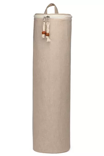 eco - friendly tan cotton canvas solid yoga bag