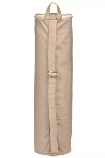 eco - friendly tan cotton canvas solid yoga bag