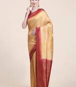 Mohini Cream Saree With Blouse Piece