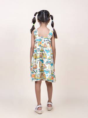 girl's long drive printed dress 2