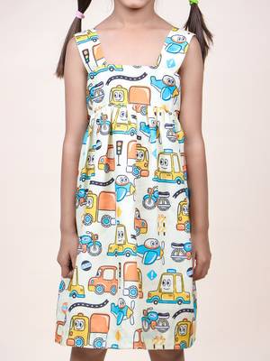 girl's long drive printed dress 5