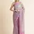 Purple Embellished  Lycra Designer Party Wear Saree With Blouse Piece