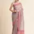 Peach Embellished  Lycra Designer Party Wear Saree With Blouse Piece