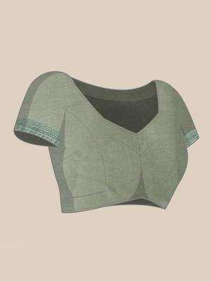 Grey Embellished  Lycra Designer Party Wear Saree With Blouse Piece 7