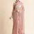 Peach Embellished  Lycra Designer Party Wear Saree With Blouse Piece
