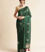 Green Embellished  Lycra Designer Party Wear Saree With Blouse Piece