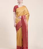 Mohini-2-Cream Saree With Blouse Piece