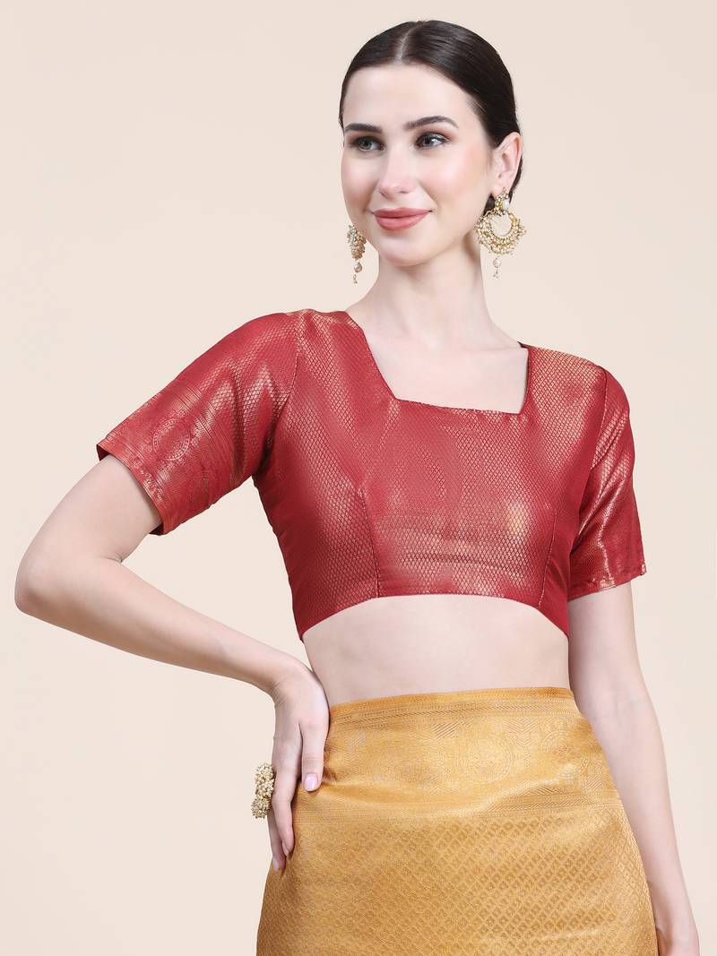 Mohini-2-Cream Saree With Blouse Piece