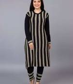 Designer winter woolen kurti with plazzo set free size