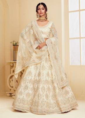 OffWhite Reception Lehenga for Women 1