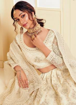 OffWhite Reception Lehenga for Women 2