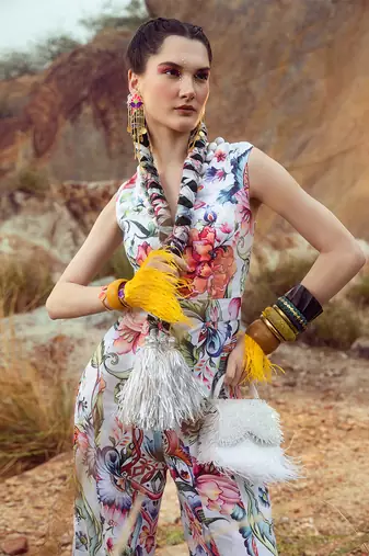 Multi printed jumpsuit