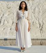 White lily bloom dress