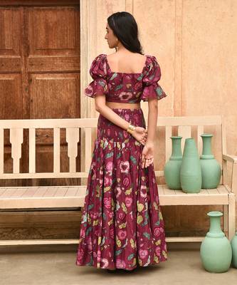 Wine red merlot skirt 2