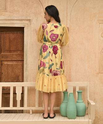 Yellow sandalwood dress 4