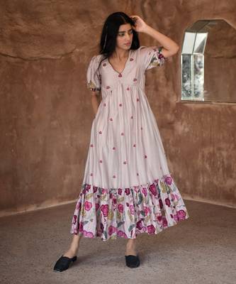 Grey cloudy dress 2