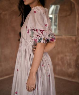 Grey cloudy dress 4