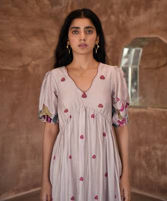 Grey cloudy dress 5