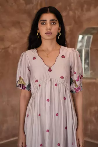 Grey cloudy dress