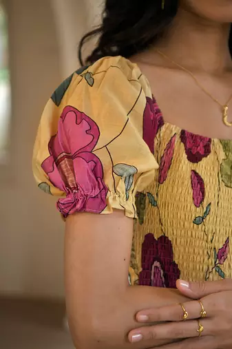 Yellow sunshine bloom dress