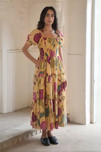 Yellow sunshine bloom dress