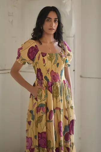 Yellow sunshine bloom dress