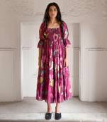 Wine red ruby berry dress