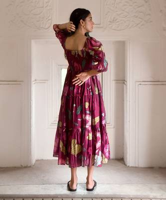Wine red ruby berry dress 2