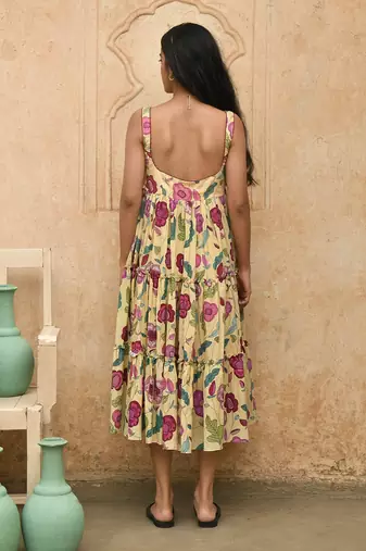 Yellow grapefruit dress