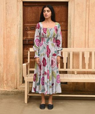 Grey fossil bloom dress 1