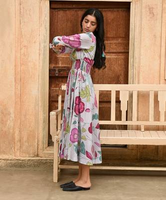 Grey fossil bloom dress 3