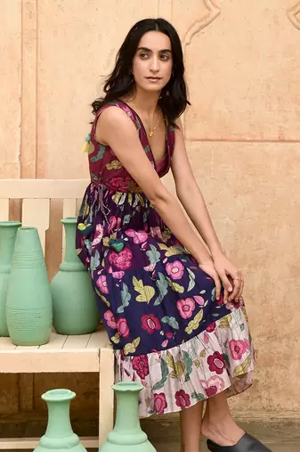 Multi floral dream dress