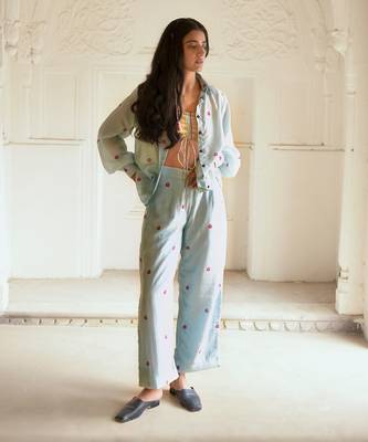 Baby blue co ord set 2