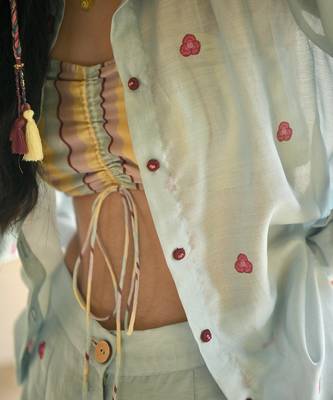 Baby blue co ord set 3
