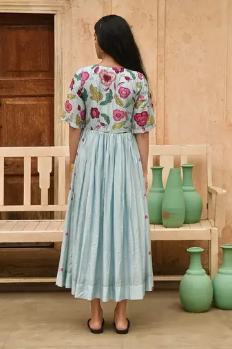 Blue daisy dress