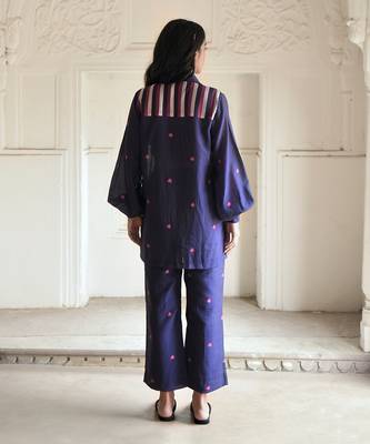Dark blue iris blue co ord set 2