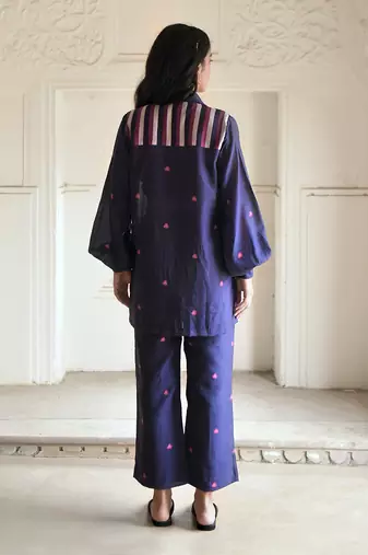 Dark blue iris blue co ord set