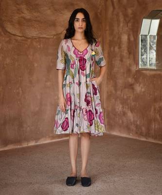 Grey anchor dress 1