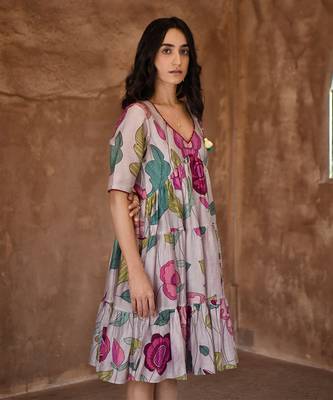 Grey anchor dress 2