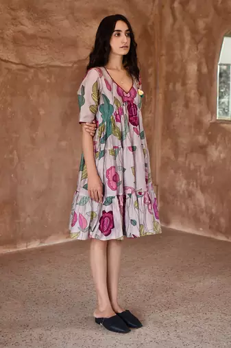 Grey anchor dress