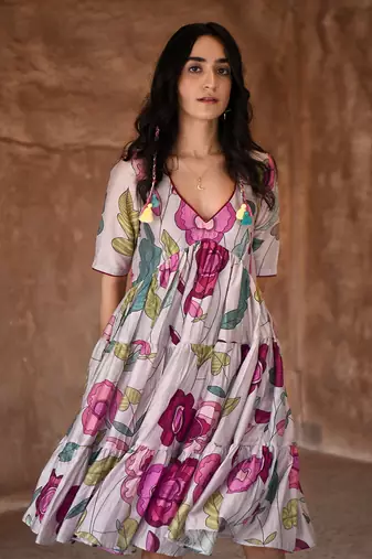 Grey anchor dress