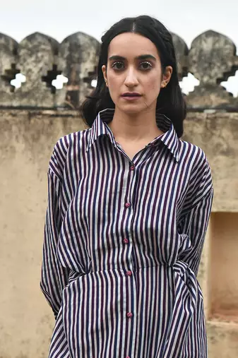 Monochrome sunday brunch dress