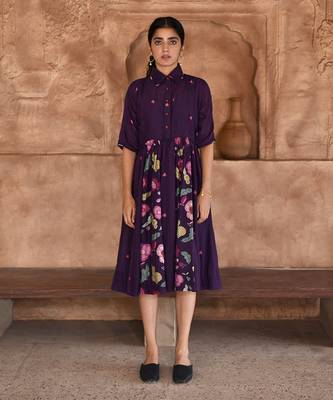 Violet mulberry shirt dress 1
