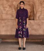 Violet mulberry shirt dress